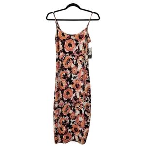 Multi-Coloured Magazine Women's Tie Dye Spaghetti Strap Midi Dress